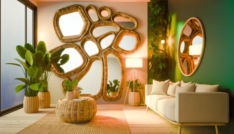 Espelhos no Formato Orgânico: 36+ Ideias de Decoração e Formatos