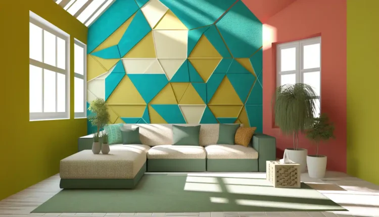 Ideias Para Decoração Com Parede Geométrica
