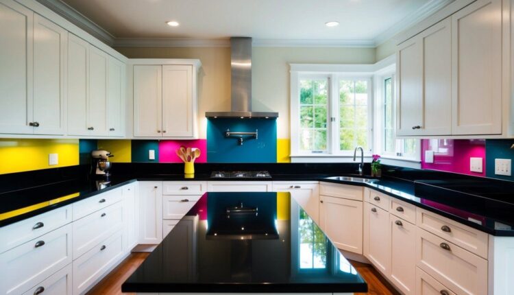 Como Decorar uma Cozinha com Bancada Preta