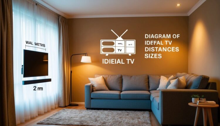 Qual é a distância ideal entre a TV e o sofá?
