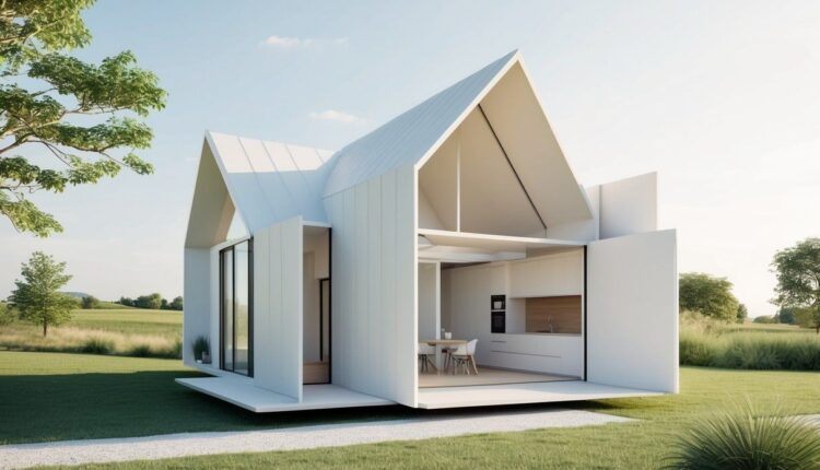 Já pensou em ter uma casa ou um escritório pré-fabricado dobrável?