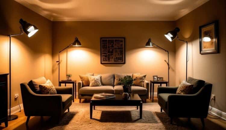 Como distribuir spots de iluminação em um ambiente?