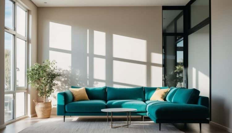 Decoração de Sala de Estar com Contraste de Cores: Dinamismo e Originalidade