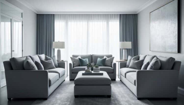 Decoração de Sala de Estar Monocromática: Harmonia Visual com Estilo