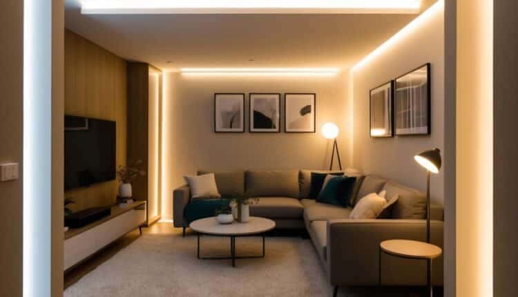 Fitas de LED na Decoração da Sala de Estar: Modernidade e Economia em Alta