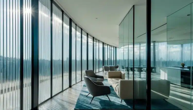 O que caracteriza o vidro vitrificado em projetos decorativos?
