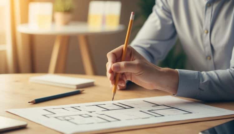 Quais informações são geralmente incluídas em uma planta baixa?