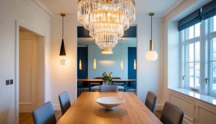 Qual o tipo de lustre ideal para salas de jantar?