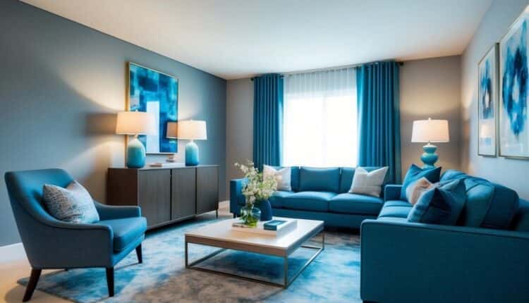 Sala Azul e Cinza: Ideias para uma Decoração Harmoniosa!