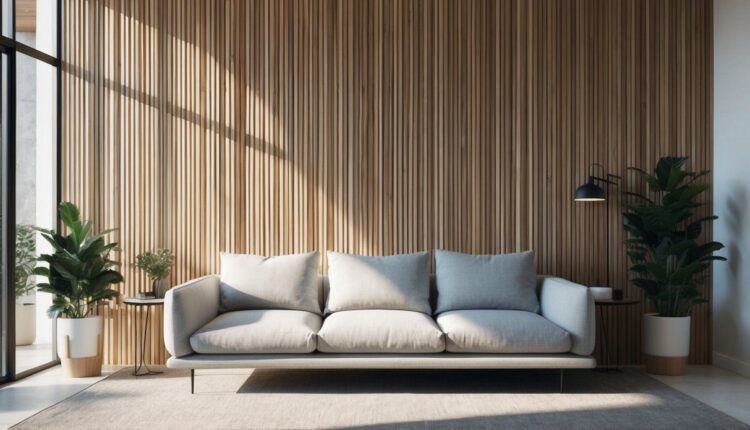Sala Decorada com Ripado: Estilo Contemporâneo e Acolhedor!