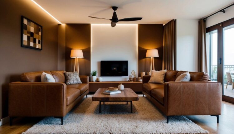 Sala Marrom Decorada: Tons Quentes e Aconchegantes para seu Ambiente!