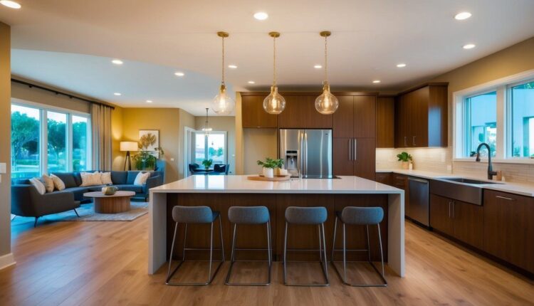 Decoração de Sala de Estar com Cozinha Americana: Funcionalidade e Estilo em Foco