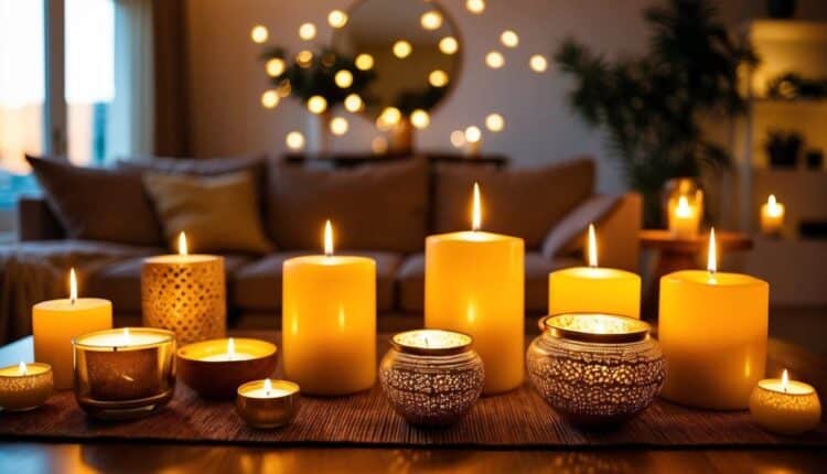 Velas Decorativas na Sala de Estar: Crie Atmosferas Aconchegantes