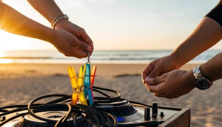 Como utilizar pregadores na organização de cabos e objetos?