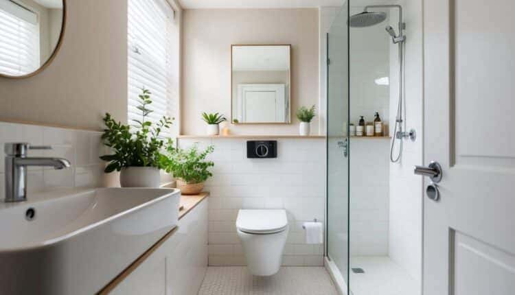 Ideias para um banheiro decorado pequeno.