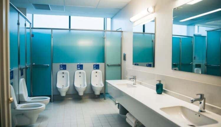 Quais são os conceitos de um banheiro masculino?