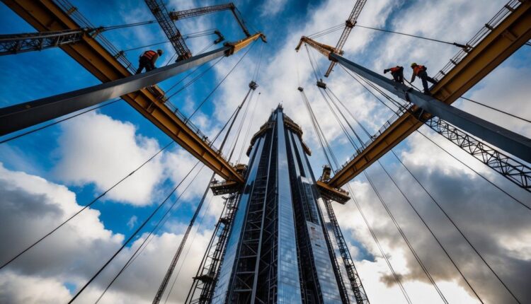 Quais são os principais desafios na construção de arranha-céus?