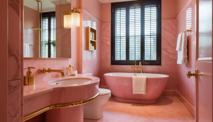 Como decorar um banheiro rosa?