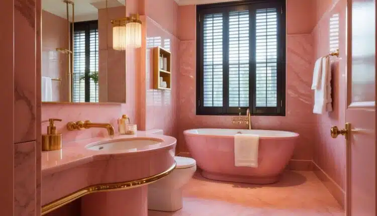Como decorar um banheiro rosa?