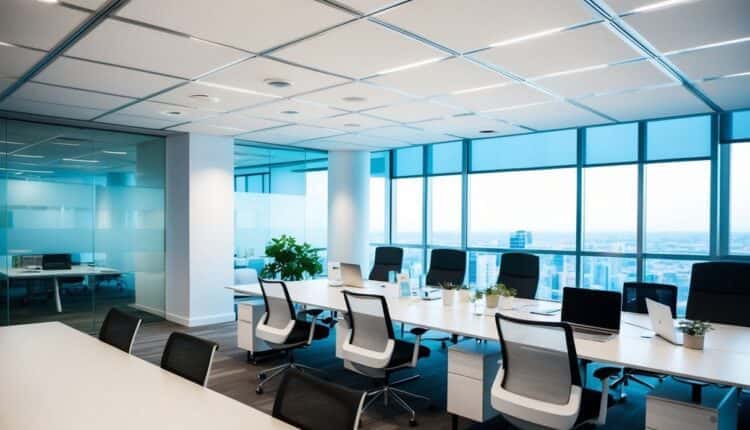 Quais as vantagens do forro mineral em ambientes corporativos?