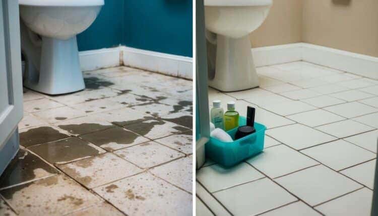 Quais são os cuidados para limpar um banheiro sujo?