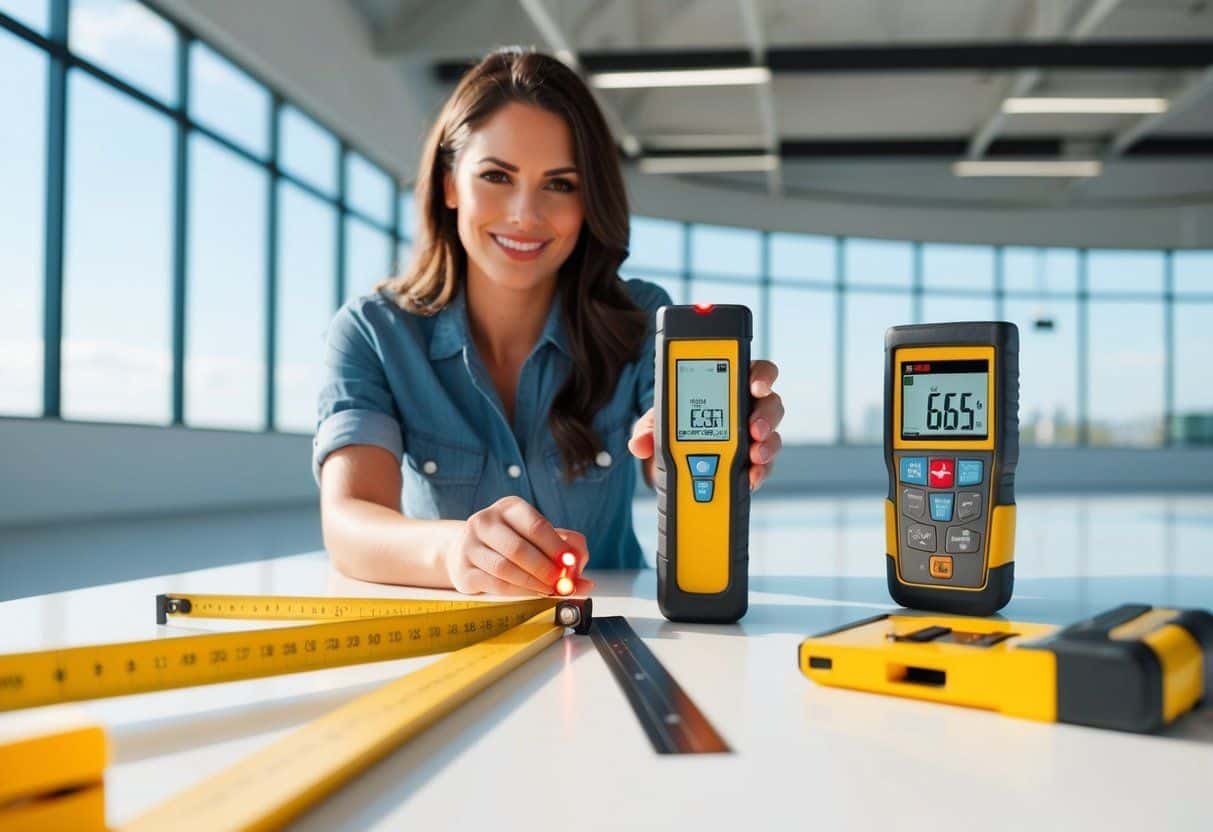 Qual a trena mais indicada para medições de grandes áreas?