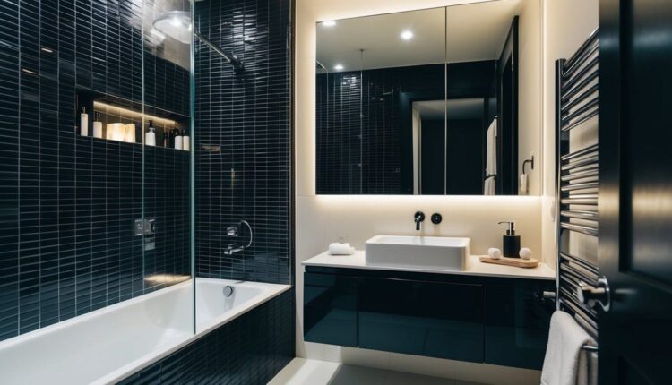 Como criar um banheiro de luxo pequeno?