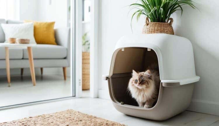 Como criar um banheiro fechado para gatos?