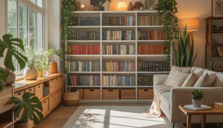 Dica para deixar sua estante linda e organizar livros sem bagunça