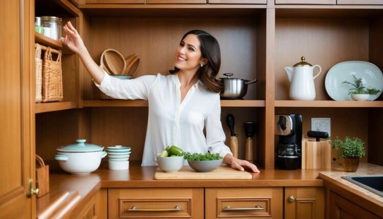Como instalar um cesto aramado em gabinetes de cozinha?