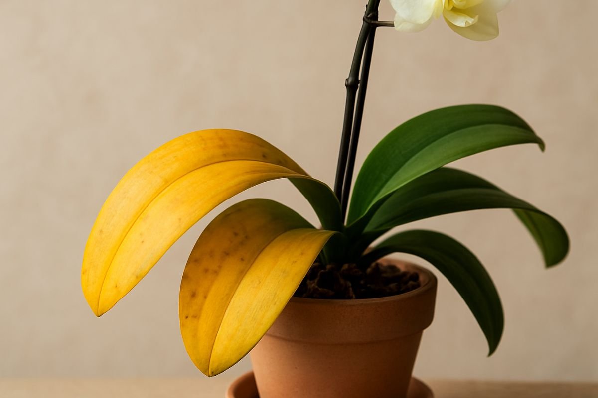 O que fiz para salvar minhas orquídeas com folhas amarelas
